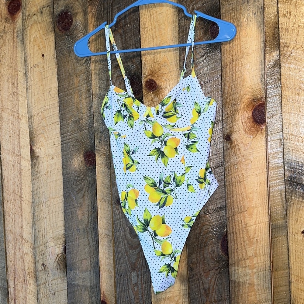 NWT lemon one piece swimsuit